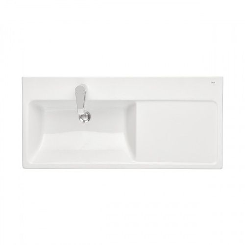 Раковина из сантехнического фарфора Roca The Gap Plus 73270MB004 100х50 накладная цвет белый - фото 4