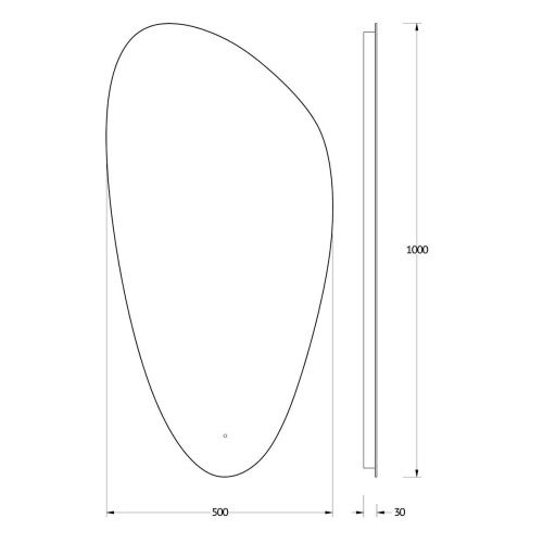 Зеркало с подсветкой Evoform Ledshine BY 2792 50х100 подвесное - фото 2
