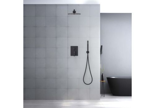 Душевая система Aquatek ОБЕРОН AQ1272MB встраиваемая в стену цвет черный - фото 4