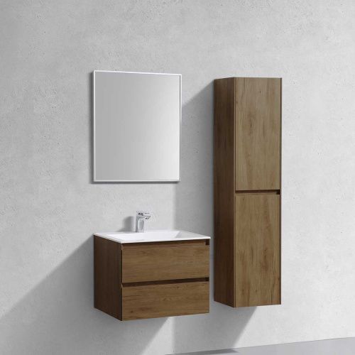 Тумба под раковину Vincea Luka VMC-2L600TO 60х50 подвесная цвет коричневый - фото 2