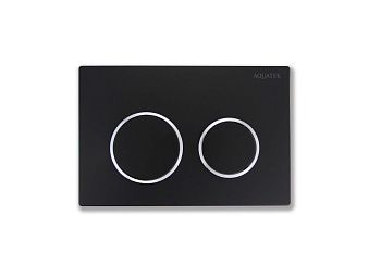 Клавиша смыва механическая Aquatek TDI-0000003 цвет черный/хром