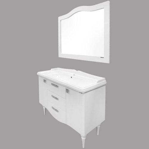 Тумба с раковиной Comforty Монако 00003132224CF 120х50 напольная цвет белый - фото 4