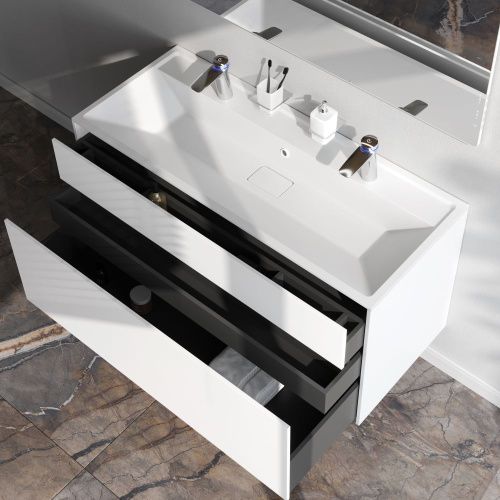 Тумба под раковину Am.Pm Inspire V2.0 M50AFHX1203WM 120х50 подвесная цвет белый - фото 4