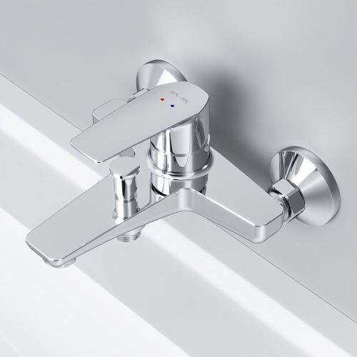 Смеситель для ванны и душа Am.Pm Gem F90A10000 настенный хром - фото 4