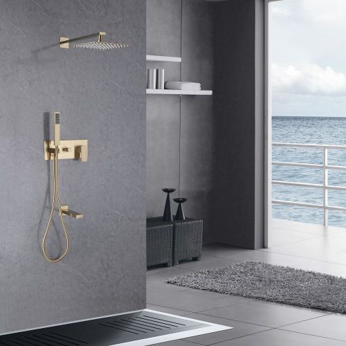 Душевая система Abber AF8217G встраиваемая в стену цвет золото - фото 2