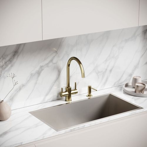 Смеситель для кухни Sancos Taper SC4012BG на мойку золото - фото 3