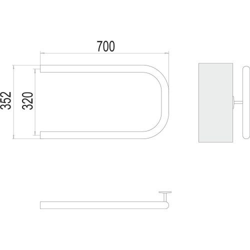 Полотенцесушитель водяной Terminus 4620768881572 70х35 хром - фото 3