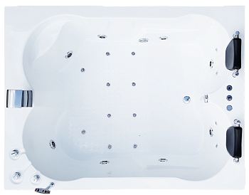 Ванна акриловая гидромассажная Royal Bath HARDON RB083100DL 200х150 пристенная прямоугольная с каркасом