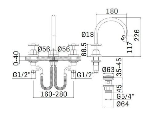 Смеситель Mamoli Hipster 451800000051 на раковину хром - фото 2