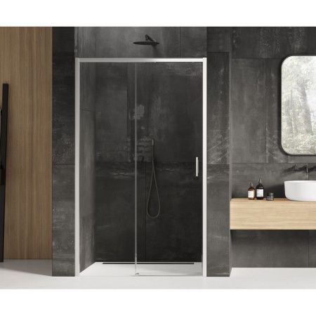 Душевая дверь New Trendy PRIME D-0310A 160х200 стекло прозрачное профиль хром