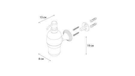 Дозатор жидкого мыла Fixsen Luksor FX-71612B