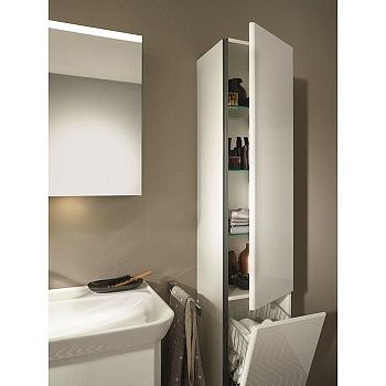 Шкаф-пенал Burgbad Iveo HSIG035RF2833G0161 40х180 напольный цвет белый