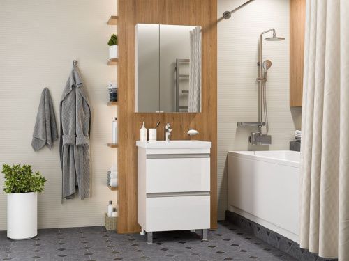 Тумба под раковину Misty Ингрид П-Инг-01060-012Я 60х50 напольная цвет белый - фото 5