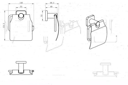 Бумагодержатель Wonzon & Woghand WW-V1802-CR - фото 2