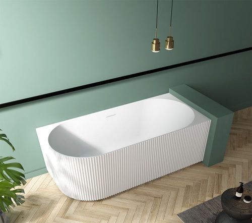 Ванна акриловая Abber AB9329-1.7 R 170х80 пристенная асимметричная с каркасом - фото 2