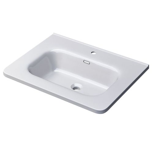 Раковина керамическая Uperwood Monica RMonica60wg 60х50 полувстраиваемая цвет белый - фото 5