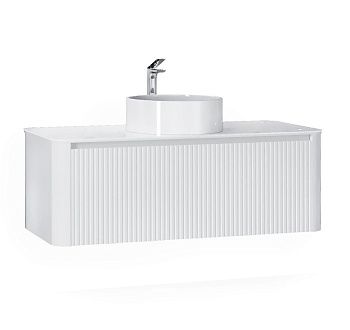 Тумба под раковину Jorno LUMINO Lum.01.120/P/W/JR 120х50 подвесная цвет белый