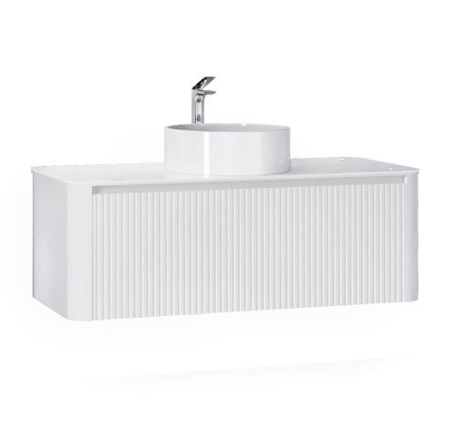 Тумба под раковину Jorno LUMINO Lum.01.120/P/W/JR 120х50 подвесная цвет белый