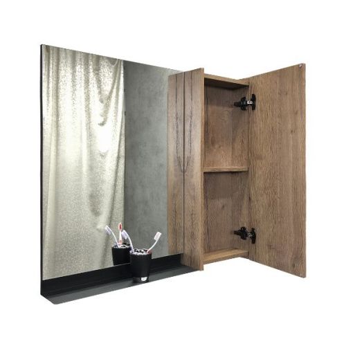 Зеркало-шкаф Comforty Кёльн 00004147987CF 90х80 подвесной цвет коричневый - фото 3