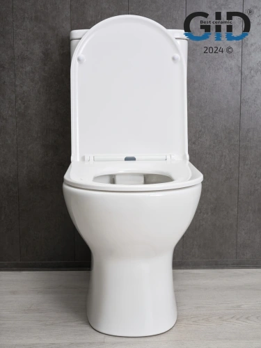 Унитаз напольный с бачком Gid Concavo Tn2123 (62243Y) белый с сиденьем микролифт безободковый - фото 3