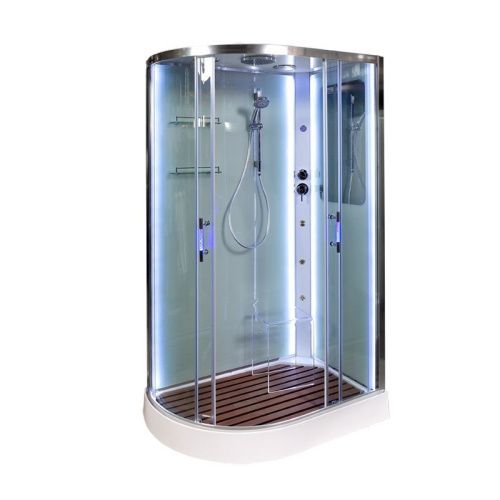 Душевая кабина AvaCan A102RLED+GMKN 120х80 асимметричная с крышей ориентация правая - фото 2