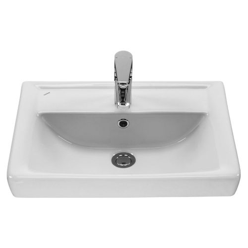Раковина из сантехнического фарфора Santek Тигода WH302127 60х40 накладная цвет белый - фото 2