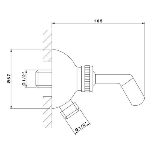 Держатель для душа Nicolazzi Complementi 7124CR хром - фото 2