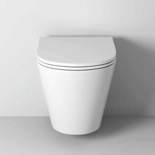 Унитаз подвесной Grossman Торнадо GR-4478SQ белый с сиденьем микролифт безободковый смыв торнадо - фото 3