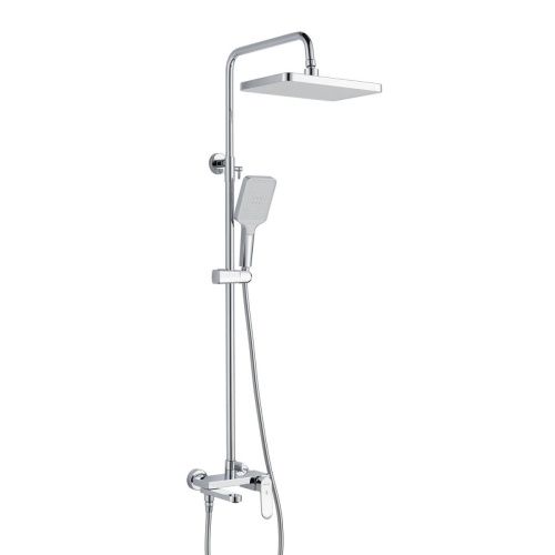 Душевая стойка Shevanik S4536 настенная цвет хром - фото 2