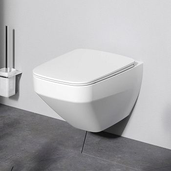 Унитаз подвесной Am.Pm Inspire V2.0 C50A1700MWSC белый с сиденьем микролифт безободковый каскадный смыв