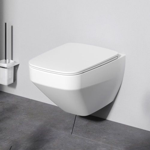 Унитаз подвесной Am.Pm Inspire V2.0 C50A1700MWSC белый с сиденьем микролифт безободковый каскадный смыв