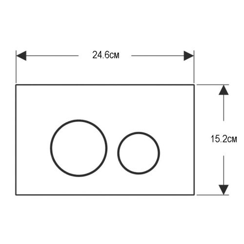 Клавиша смыва механическая Geberit Sigma 115.628.14.1 цвет черный - фото 2