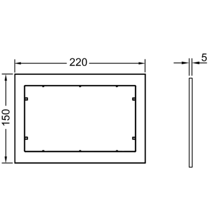 Дистанционная рамка Tece TECEnow 9240415