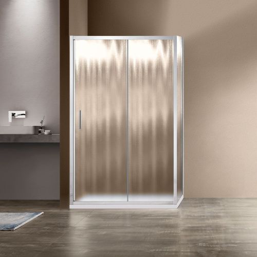 Душевой уголок Vincea Garda VSR-1G8013CH 130х80 стекло текстурное профиль хром без поддона