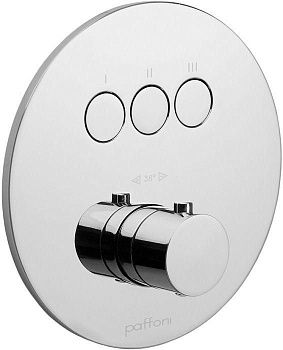 Смеситель для душа Paffoni Compact Box CPT019CR встраиваемый в стену хром с термостатом