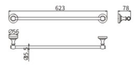 Полотенцедержатель CeramaLux Bianco 52008