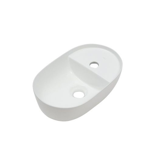 Раковина из сантехнического фарфора Melana 78352-805 40х30 накладная цвет белый 1 отверстие под смеситель - фото 3