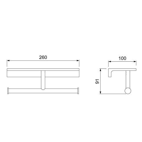 Бумагодержатель Timo Selene 17045/17 - фото 2