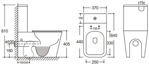 Чаша унитаза напольная Logan 00331874 цвет белый с сиденьем микролифт без бачка безободковая каскадный смыв - фото 2