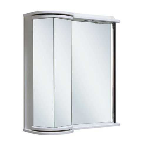 Зеркало-шкаф Runo СЕКРЕТ 00000000580 70х80 подвесной цвет белый - фото 4