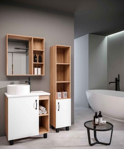 Столешница Grossman Флай 507001 70х40 накладная цвет белый - фото 3