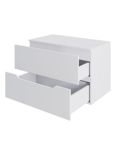 Тумба с раковиной Orange Line Li-70TuwMDF+B04-500W 70х50 подвесная цвет белый - фото 2