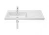 Раковина из сантехнического фарфора Roca The Gap Plus 73270MB004 100х50 накладная цвет белый
