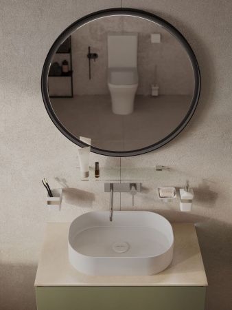 Тумба под раковину Allen Brau Infinity 1.21001.CGM 80х50 подвесная цвет зеленый