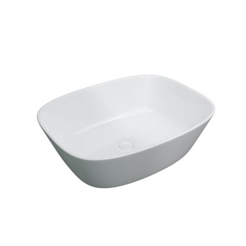 Раковина из сантехнического фаянса CHARUS TORRE BIANCA 700-026W 50х40 накладная цвет белый без отверстий под смеситель