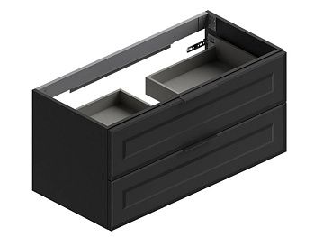 Тумба под раковину Berloni Bagno SUVBS2C105C/190/SHALAO 190 110х50 подвесная цвет черный