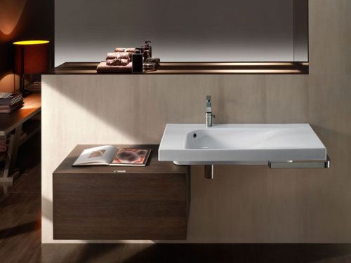 Раковина из сантехнического фаянса Hatria GRANDANGOLO YXF701 100х50 подвесная цвет белый - фото 2