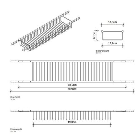 Полка в ванную комнату Decor Walther Universal 704100