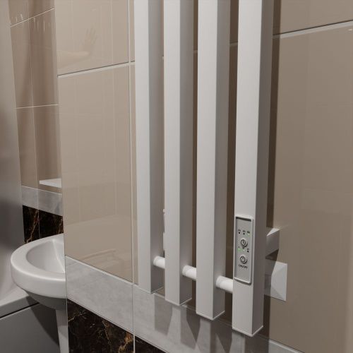 Полотенцесушитель электрический Altasan АргоЛюксПроф АргоЛюксПроф12021БМ 20х120 белый - фото 4