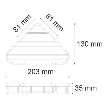 Полка в ванную комнату WasserKRAFT 733N